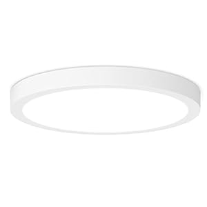 LED Flush Mount Ceiling Light Fixture, 100W Equivalent Modern Kitchen Recessed Ceiling Lamp 5000K Daylight White 15W 1200Lm 7 Inch Closet Round Surface Mount for Bathroom Laundry Bedroom Hallway