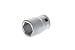 Produktbild GEDORE Steckschlüsseleinsatz, Nuss, 3/4'' 20 mm Antrieb, 6-kant, 27 mm Weite, Werkzeug, 32 27, Stahl verchromt