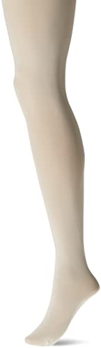 DKNY Hosiery Women's Opaque Coverage Tights with Control Top 412NB M Whisper White