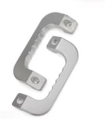 2 PCS Aluminum Alloy Interior Parts Grab Handles Compatible with Compatible with Toyota Hiace 200 Series (Silver)