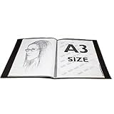 Image of Peeplvalue Pack Of 4 A3 Size 40 Leaf Display File Deluxe Quality File And Folder For Big Drawing And Property Papers, Blue