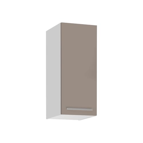 Deconation Meuble Haut De Cuisine Salma - Taupe/Blanc - L 30 X H 72 Cm