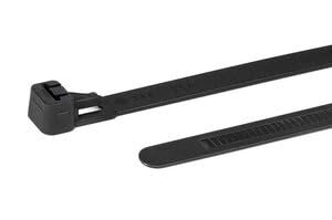 HellermannTyton RLT PA 6.6, UV-beständig Kabelbinder lösbar Schwarz 8,9 mm x 770mm, 50 Stück, Packung a 50 Stück