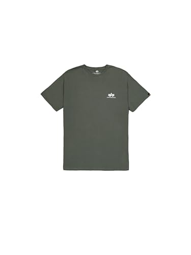 Alpha Industries Basic T Small Logo T-Shirt für Herren Dark Olive