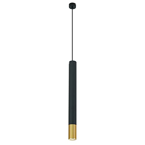 Candelabro de tubo largo RAGGZZ de aluminio, luz negra colgante de gota para barra moderna