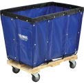 Carretilla azul con 4 ruedas de 34 x 22 x 30.5 pulgadas miniatura 2