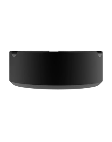 Image of Stash-Pro Heavy-Duty Metal Ashtray for Cigarettes & Cigars - Matte Black Finish with 3 Rests | Durable, Windproof Design for Indoor & Outdoor Use