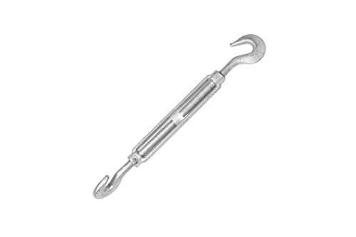 93900506 Tensores para cables galvanizados con gancho y gancho, 1 pulgada x 12 pulgadas miniatura 2