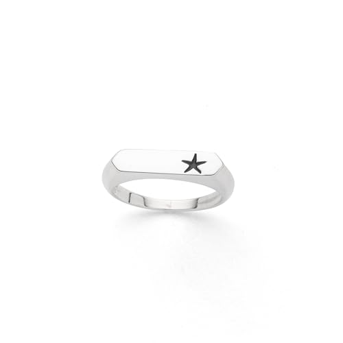 Étoile de mer bague argent 925 DUR Signet taille 56 idéale pour vos vacances d'été