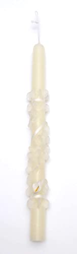 Velas Pinçart Vela DE Bautizo LÍRIO Vela PEQUEÑA Medidas 30x2 cm, (lirio-blanco32) Cover