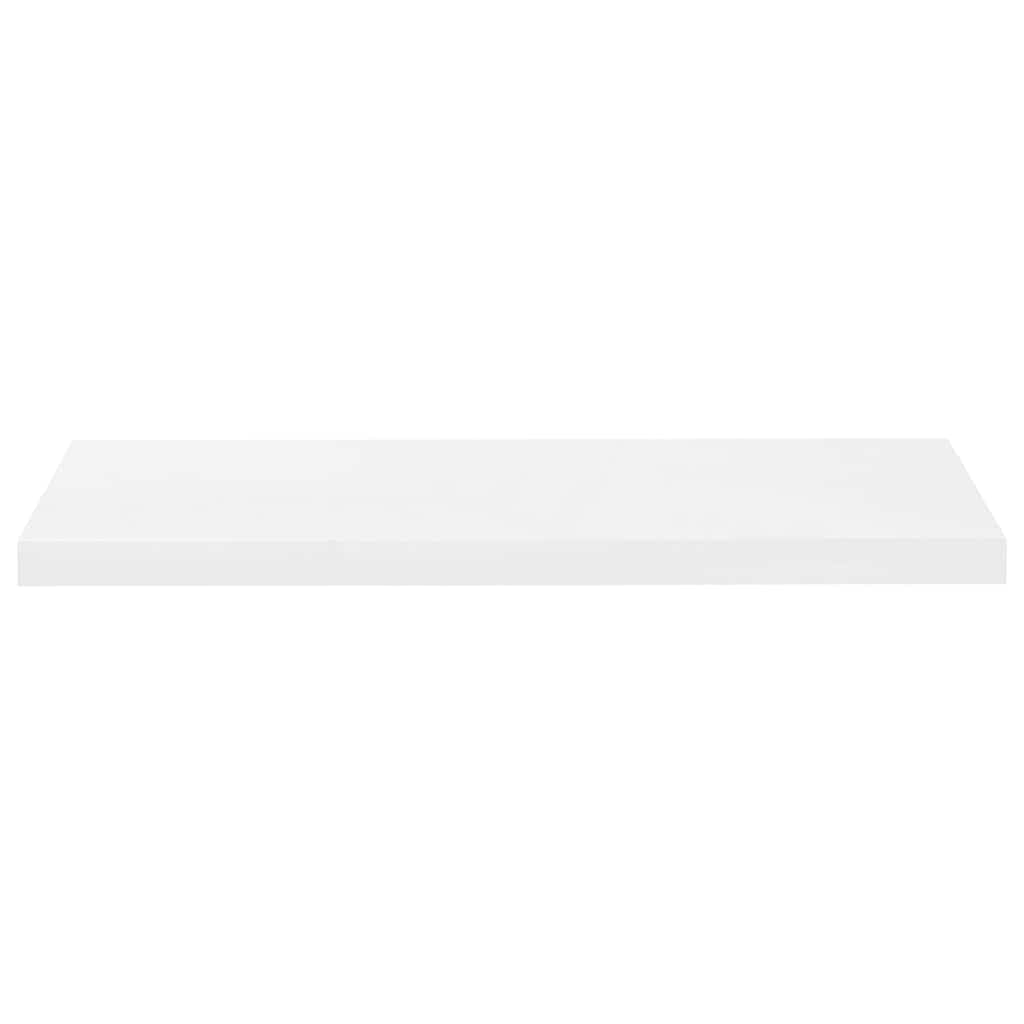 Genérico Estante Flotante de Pared 4 uds MDF Blanco Brillo 80x23,5x3,8cm,Mobiliario,Estanterías,Estantes y estanterías-323753
