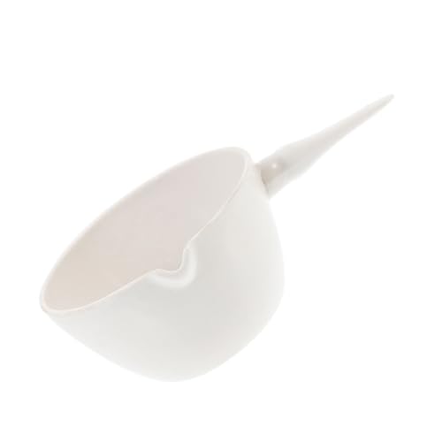 Artibetter Porcelain Evaporating Dish with Handle 250ml Round Laboratory Evaporation Basin Ceramic Evaporation Bowl Tool for Scientific and Industrial Use