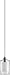 Quorum International 1-LT Pendant - Satin Nickel Clear And White - 882-65