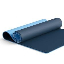 Yoga Mat for Man & Woman, Dual Tone 6 MM Anti Slip, With Strap - Blue-picture-33