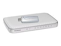 Netgear DG834PN RangeMax ADSL modem bezprzewodowy router bezprzewodowy z 4-portowym przełącznikiem DSL EN, Fast EN, 802.11b, 802.11g, 802.11 Super G z WPN11 RangeMax Wireless USB 2.0 Adapter