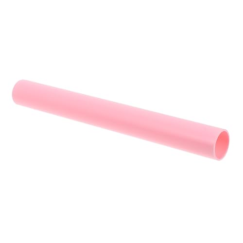 Tofficu palo de arcilla rodillo transparente herramientas de ceramica herramientas de modelado de arcilla rodillo hueco rodillo para esculpir transparente rodillo artesanal Acrílico rosa