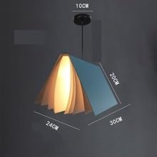 Lámpara colgante LED techo moderna de acrílico forma libro 2
