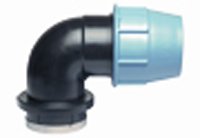 RACCORDO A GOMITO FEMMINA PLASTICA - 90 x 3"