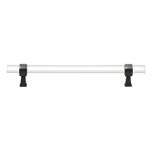 GlideRite Hardware 4718-160-ORB 6-5/16 in. CC Clear Acrylic Cabinet Drawer Pulls, Oil Rubbed Bronze… (10) -  4718-160-ORB-10