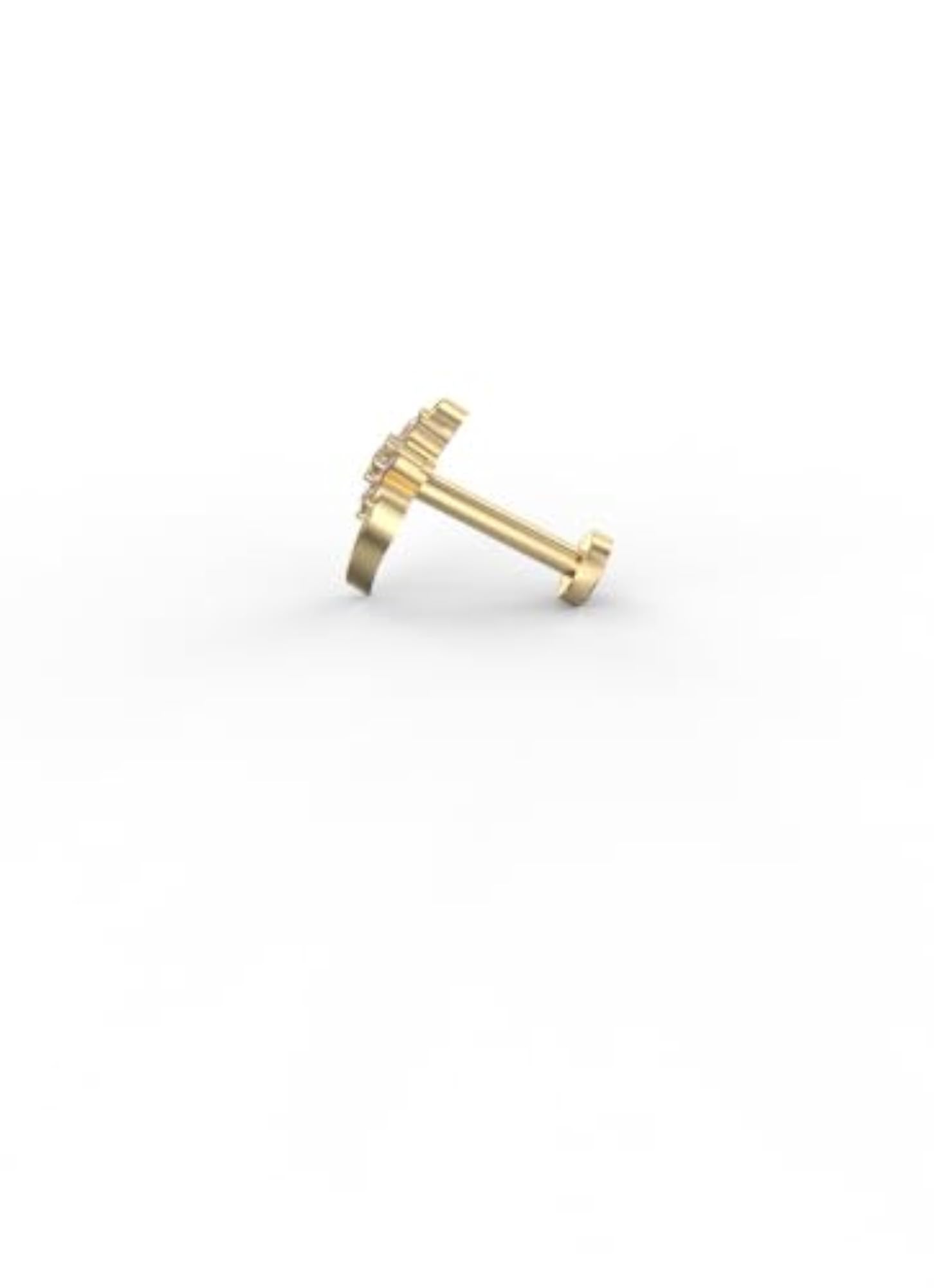 Women's Lab-Grown Diamond Nose Pin, Timeless Elegance