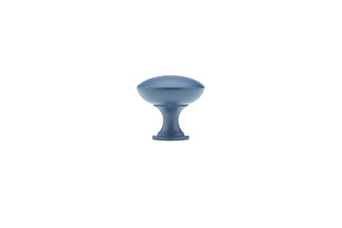 Image of Richelieu Hardware BP9041D379 Copperfield Collection 1 3 /16-inch (30 mm) Indigo Functional Cabinet and Drawer Mushroom Knob for Kitchen, Bathroom, and Furniture