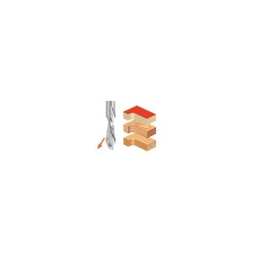 Mèche de défonceuse hélicoïdale carbure Amana Tool 46438 coupe descendante pour finition nette