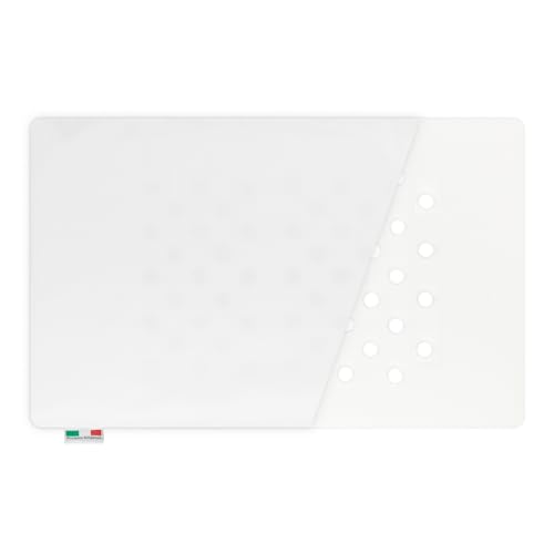 Babysanity Cuscino Lettino Bambino Antisoffoco in Omaggio Federa Cuscino Cotone 100% Oeko Tex, Interno Certificato Certi Pur con Fori Di Sicurezza Traspiranti Made in Italy (Cotone)