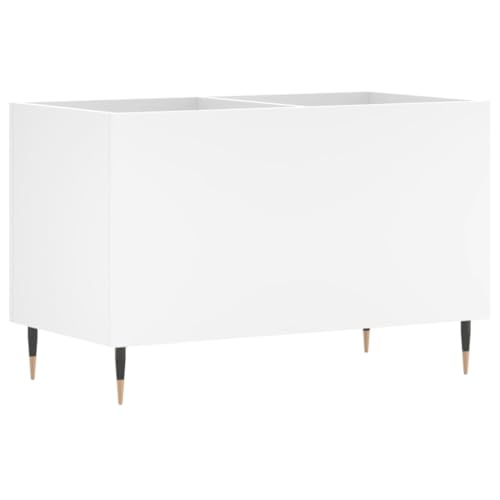 Meuble vinyle industriel blanc pour protéger vos disques LP