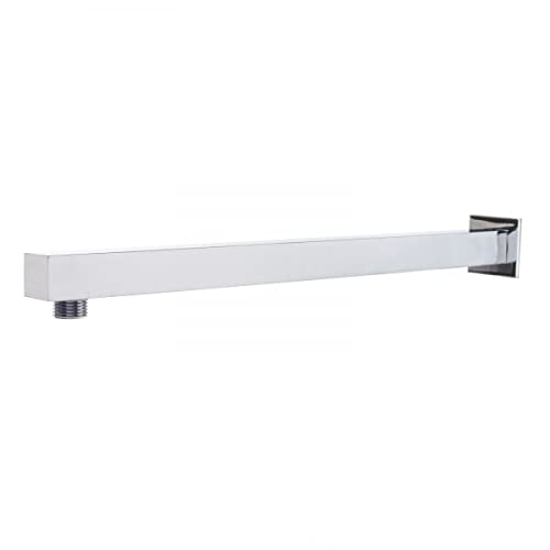 Braccio doccia satinato quadrato (30 cm)