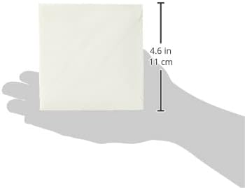 docrafts Cards/Envelopes, 4 x 4-inch 300gsm-Cream (Pack of 25), Canvas, Cream, One Size