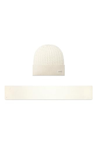 Coffret Liu Jo bonnet écharpe femme idée cadeau blanc laine chic