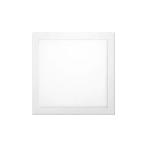 kit 5 painel plafon embutir quadrado 24w 6500k branco frio bivolt