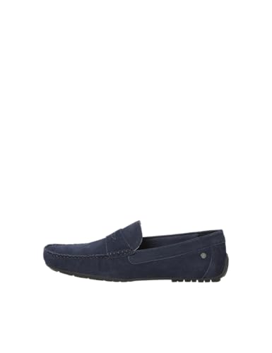 JACK & JONES Homme Jfwjensen Suede Loafer Mocassins, Blazer Bleu Marine, 43 EU