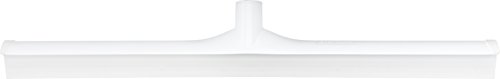 Image of SPARTA 24 inch Floor Squeegee Replacement Head, Seamless Rubber with Rust-Free Plastic Frame for HACCP Compliance, Heavy-Duty Industrial Use, Thermoplastic Rubber, 24 Inches, White