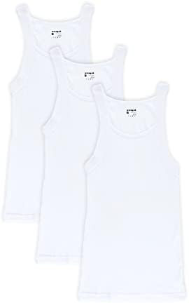 Papi Men's 3-Pack Cotton Square Neck Tank Top – Soft Touch – Breathable & Lightweight – Retains Color Brilliance – Classic Fit – Everyday Wear – White, X-Large