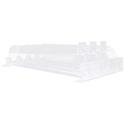 Cabilock 3 Piezas Empujador De Estantes Dispensador Automático De Bebidas para Nevera Máquina Empujadora De Estantes para Bebidas Carro Elevador De Estante Bandeja De Empuje Transparent PD