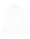 Popelín de algodón Lacoste CH8523 Camisa de Vestir, Blanc, XL/XXL para Hombre