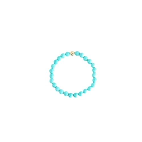 Bague perles turquoise 2mm pour en finir avec les bijoux lourds et inconfortables