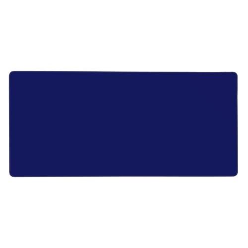 Tapis de bureau bleu marine pour ordinateur portable et clavier de travail