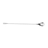 UPKOCH Edelstahl Barlöffel mit Langem Stiel Multipurpose Cocktailrührer für Tee und Saft Leicht zu Reinigen für Zuhause und Hotelgebrauch in Silber