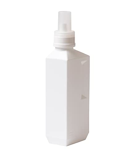 サラサデザイン 洗剤ボトル b2c ランドリーボトル 洗剤 柔軟剤 詰め替え (ホワイト, 1000ml)