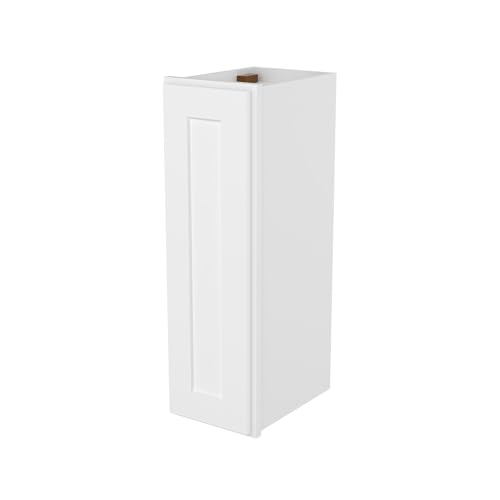 Image of Furinno Shaker Wall Kitchen Cabinet, 12 (D) x 9 (W) x 30 H, White