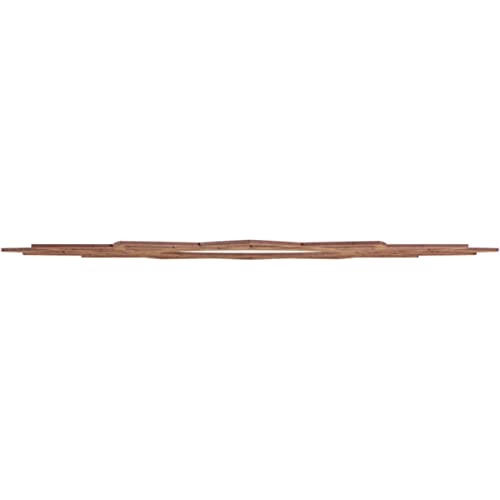 Image of Ekena Millwork 34 inchOD x 13 1 /8 inchID x 1 /4 inchT Eleanor Wood Fretwork Pierced Ceiling Medallion, Walnut