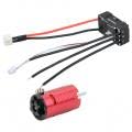 Silnik RC ESC Combo, Silnik Bezszczotkowy 1410 + 18A ESC Części Zasilania Pojazdu Akcesoria do Modeli Samochodów Produkty Zewnętrzne Zabawki Modele (Czerwony 3500KV)
