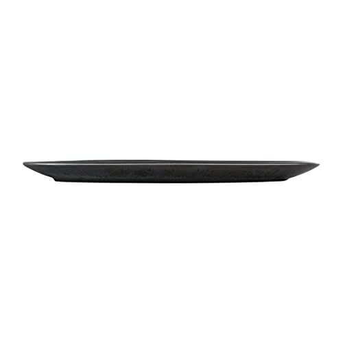 Olympia Fusion Unique Oval Plate - Porcelain - Unglazed Foot - 357 x 172 mm, Black, 357 x 172mm - Image 3