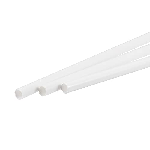 Image of MECCANIXITY Plastic Model Tube ABS Round Tube 1 /4 inch OD 10 inch White Easy Processing for Architectural Model Making DIY 3 Pack