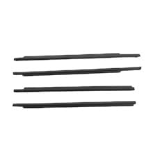 Ylrng For 2004-2009 For Prius 2004-2015 Window Weatherstrip Side Door Outer Glass Rubber Belt Moulding Trim Waterproof Sealing Protector Outer Window Glass Seal Belt(For 2004-2009)