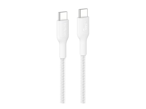 Belkin Eco Braided USB-C to USB-C Cable (2M, 240W) - Soft, Flexible Fast-Charging Cable, Type C Charger Cord for iPhone 16, Galaxy S25, Pixel 9, MacBook, iPad Pro, & More - Black (USB 2.0) image 5