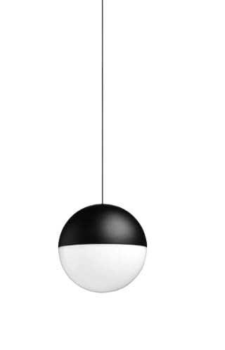  FLOS String Light Testa A Sfera Cavo 22 m Lampada a sfera 19 cm sospesa a luce diffusa nero