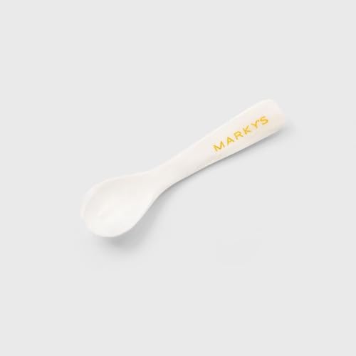 MARKY'S Mother of Pearl Hand-Carved Caviar Spoon + Gold Plated 16 Karat Tin Opener Kit